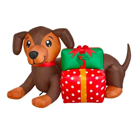 Home Accents Holiday 4 ft LED Dachshund with Presents Inflatable Airblown‎ New main image 3